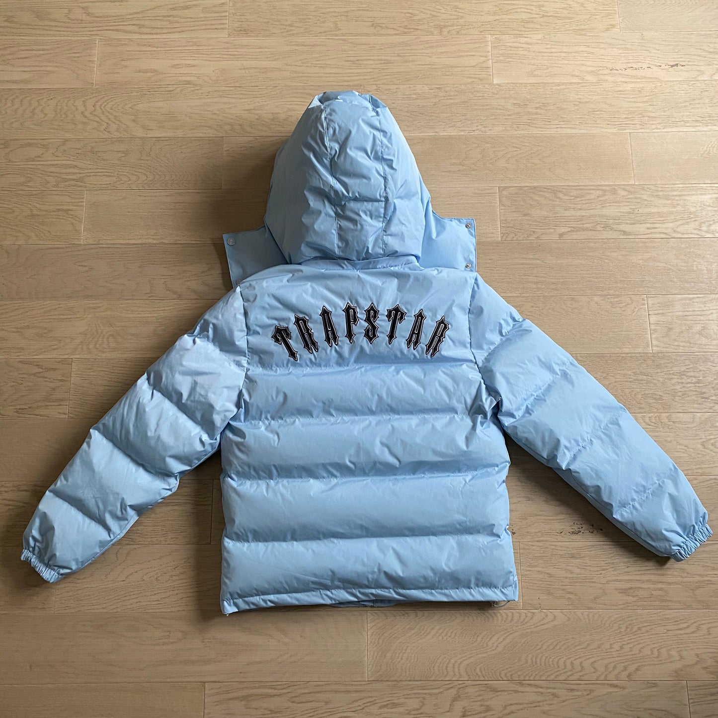 Trapstar Detachable Hooded Puffer Jacket 'Ice Blue'