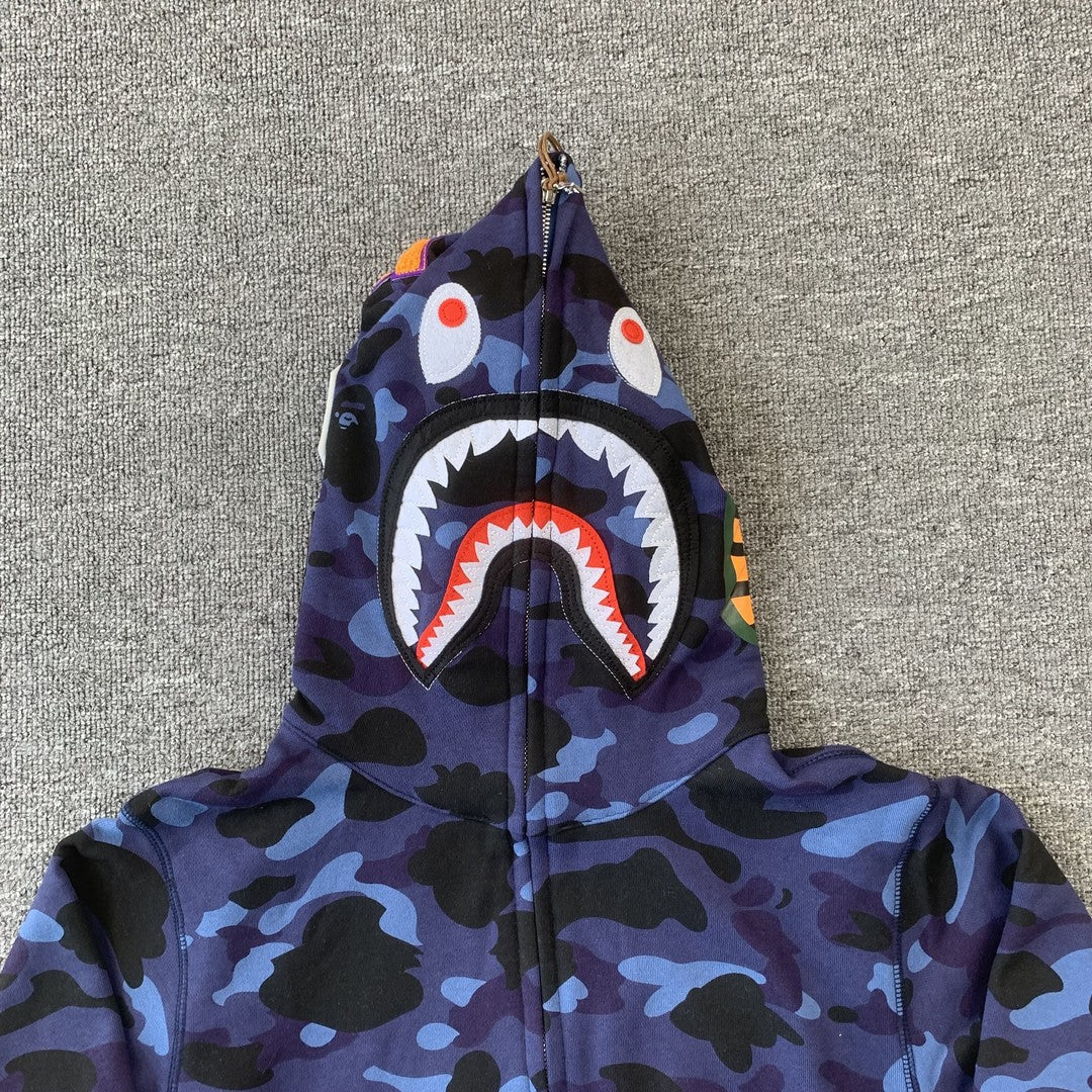 Bape Hoodie Blue