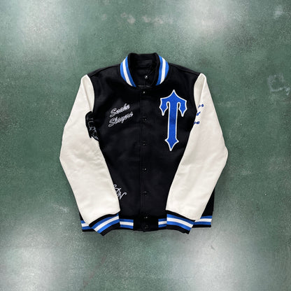 Trapstar Cowhide Varsity Jacket