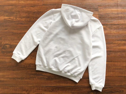 White Polo Zip Hoodie