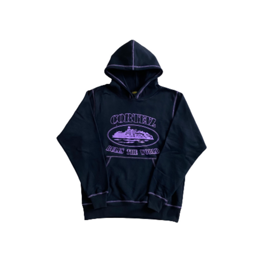 Corteiz Hoodie 'Purple/Black'