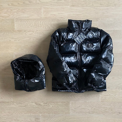 Trapstar Detachable Hooded Puffer Jacket 'Shiny Black'